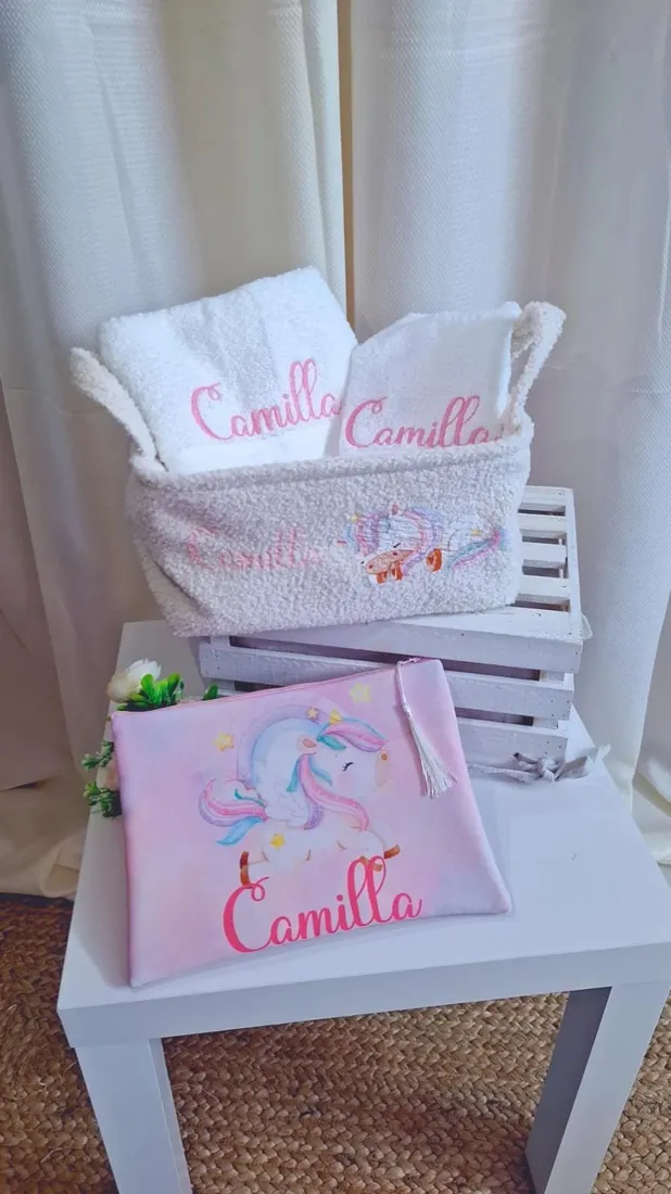 Set Cesto, Pochette e Asciugamani